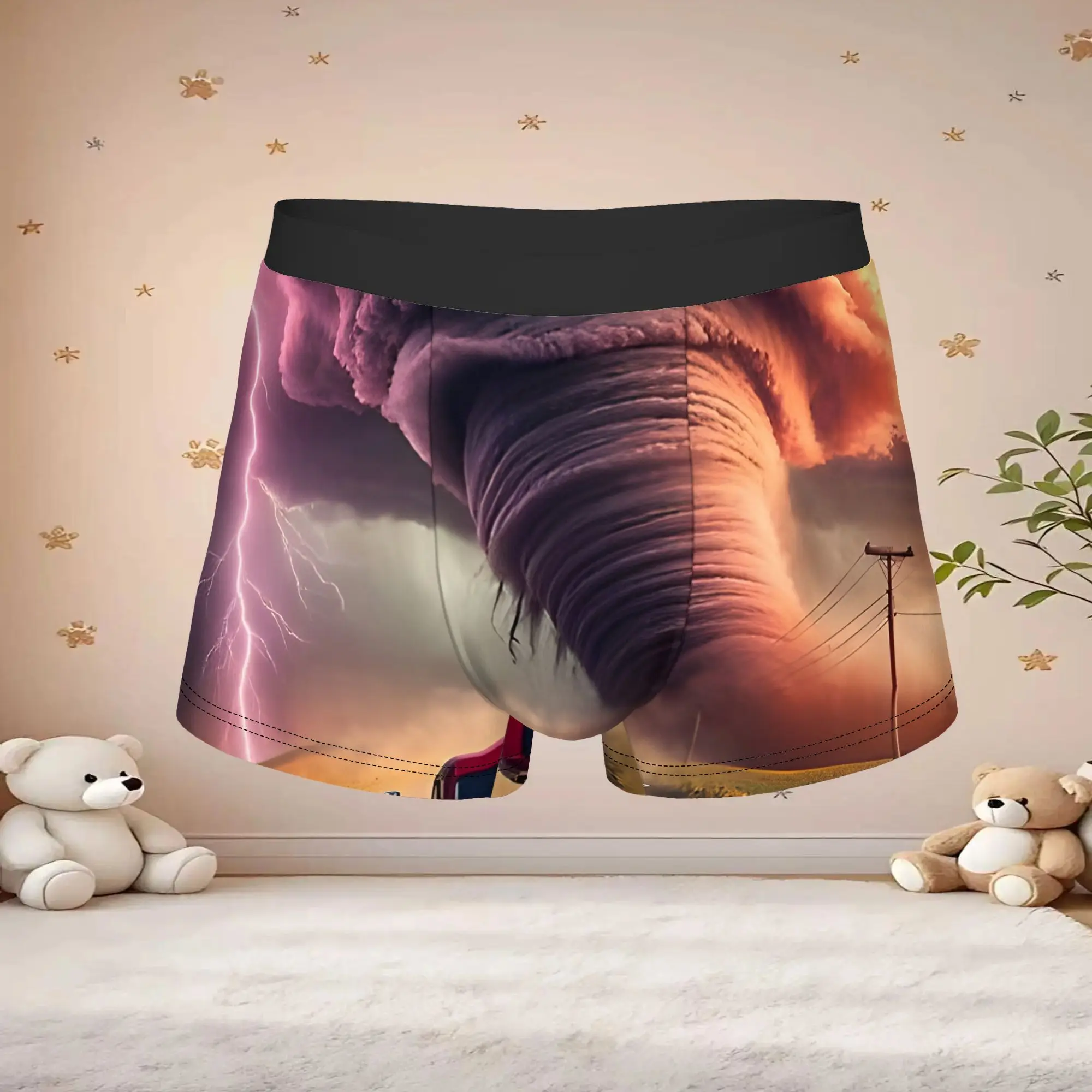 1pc Vintage Whirlwind On The Horizon Apron Underpants Homme Panties Male Underwear Comfortable Shorts Boxer Briefs