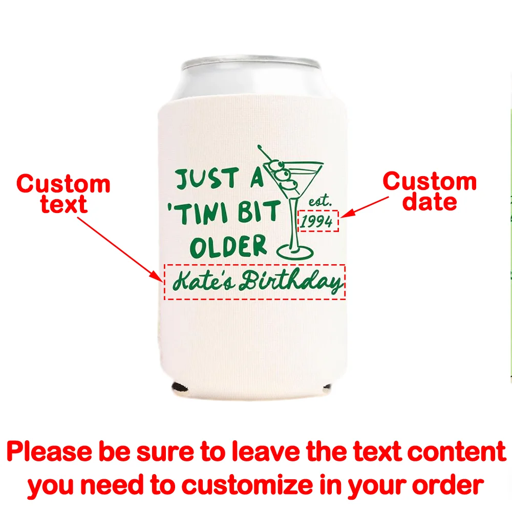 مخصص 4 قطعة فقط بت صغير قديم يمكن المبردات مارتينيس حفلة عيد ميلاد الجدول اكسسوارات المشروبات مقبلات 21st 30th هدية عيد ميلاد #5