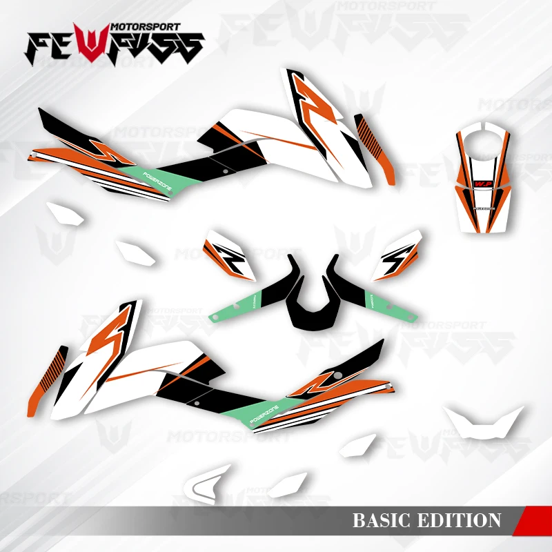 

Fewfuss Graphics Decals Stickers Motorcycle Background Custom For KTM DUKE 125 200 390 2011 2012 2013 2014 2015 2016