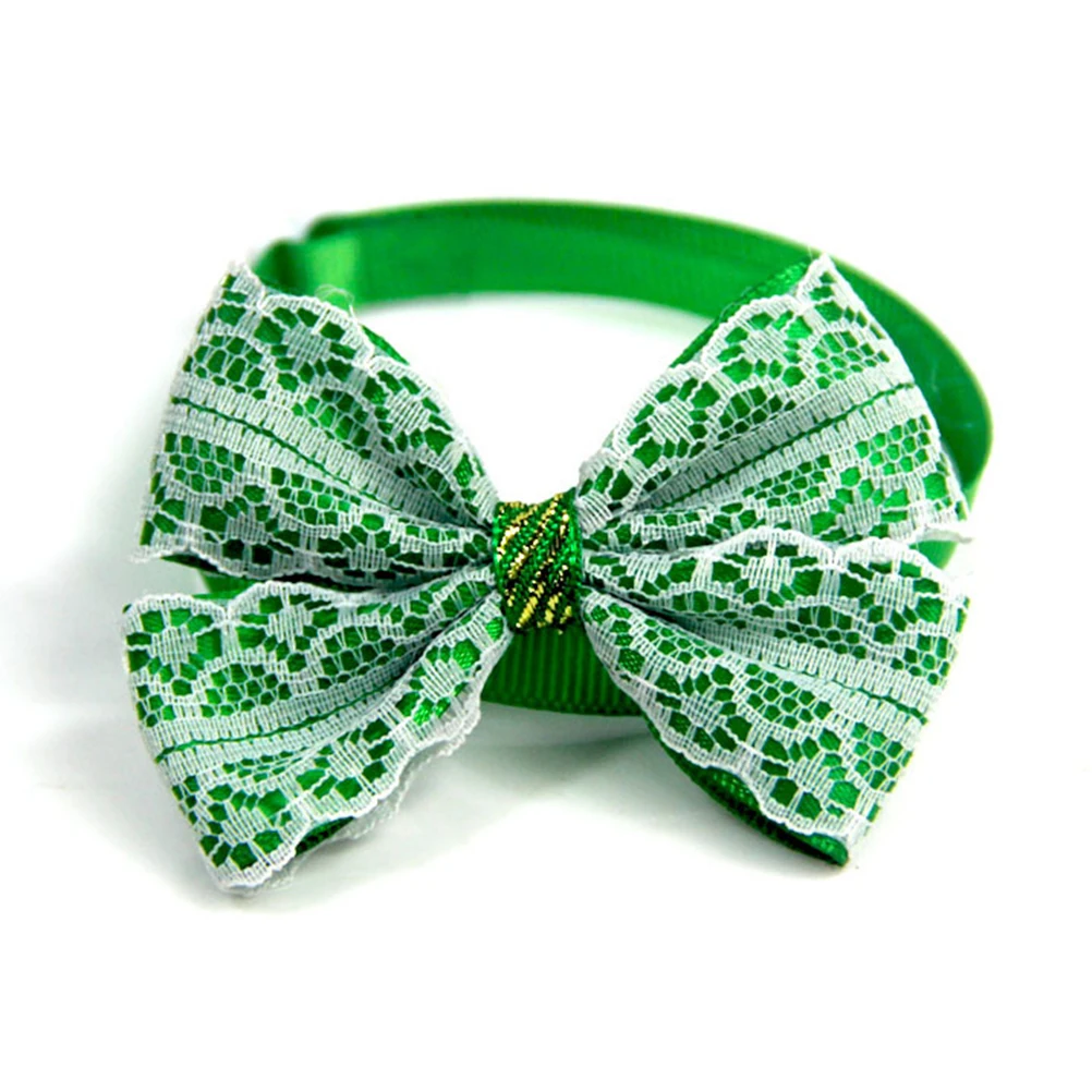 

8pcs Pet Bowknot Collar Christmas Dog Tie Adjustable Pet Supplies Durable Fashionable Dog Collar For Walking Outdoor Small