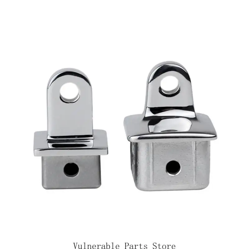 

28/32 мм раздвижная крышка для лодки из нержавеющей стали, квадратная верхняя крышка с проушиной, морской бимини, фитинг для