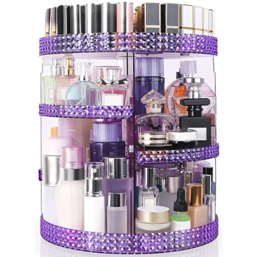 

360 Degree Rotating Makeup Organizer Extra Large Capacity Cometic Organizer Removable 7 Layer kincare Organizer pinning Perfume