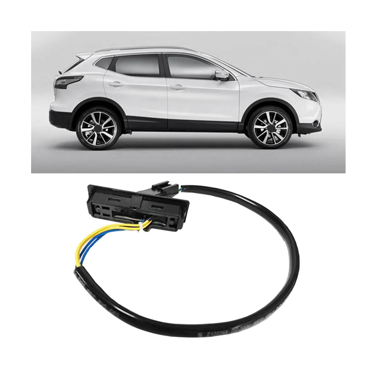 Joli de déverrouillage du coffre pour Nissan Qpredit QAI, ouvre-porte arrière du hayon, bouton de commande du couvercle du pont des bagages, 25380-4EAl'autorisation