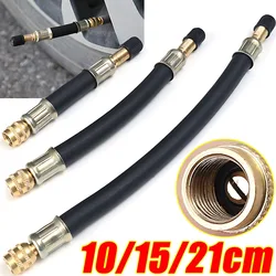 10/15/21cm Flexible Rubber Tyre Valve Inflatable Rubber Hose Twin Wheel Lorry Van Bus Valve Stems Extensions Tube Adapter