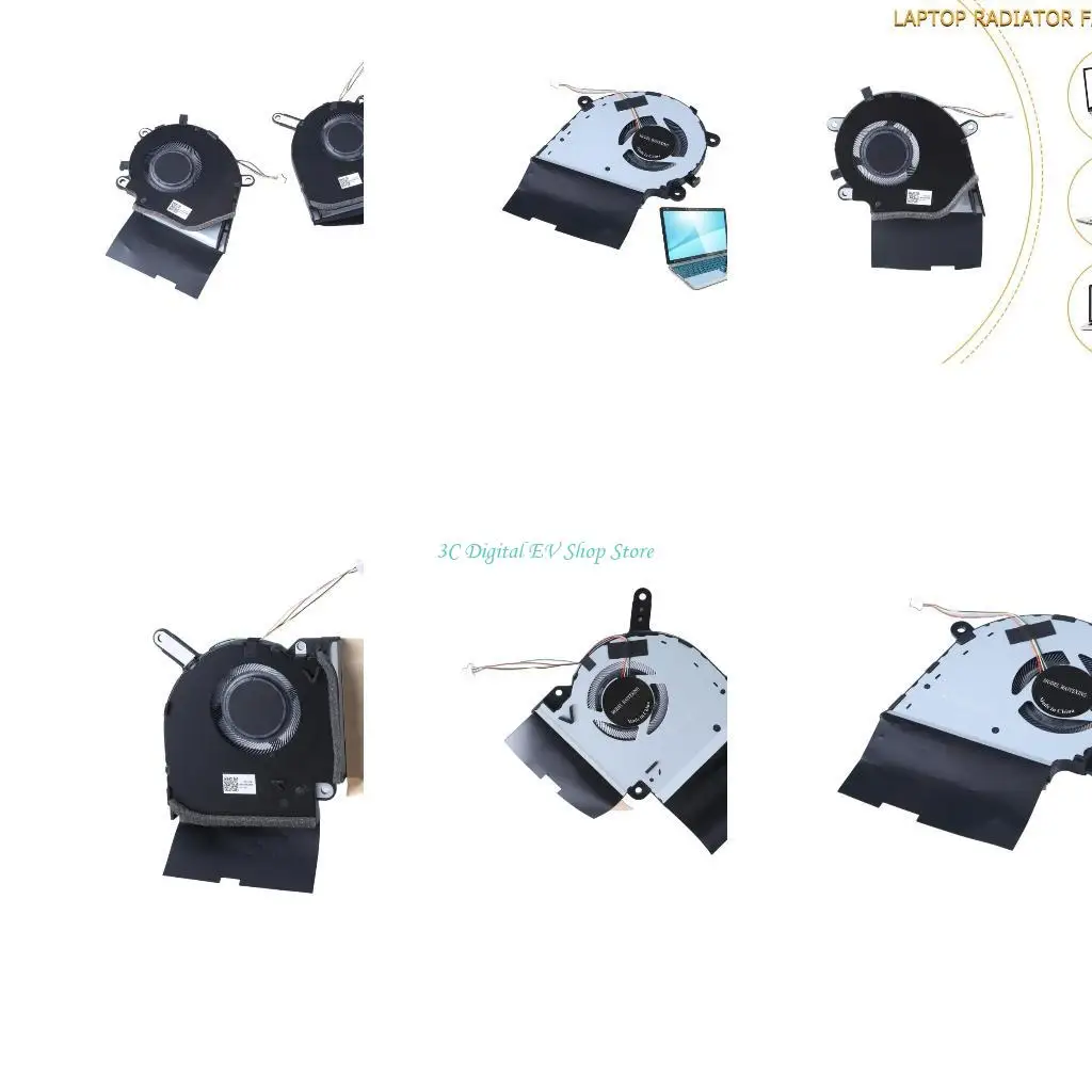 

E74D DC12V Laptops CPU GPU Cooling Fan Notebook Radiators for ROG Strix G731