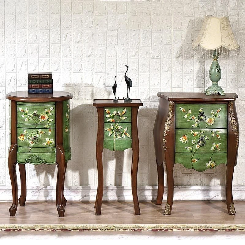 Living room storage corner few painted small coffee table bedroom drawer phone table bedside sofa side cabinet