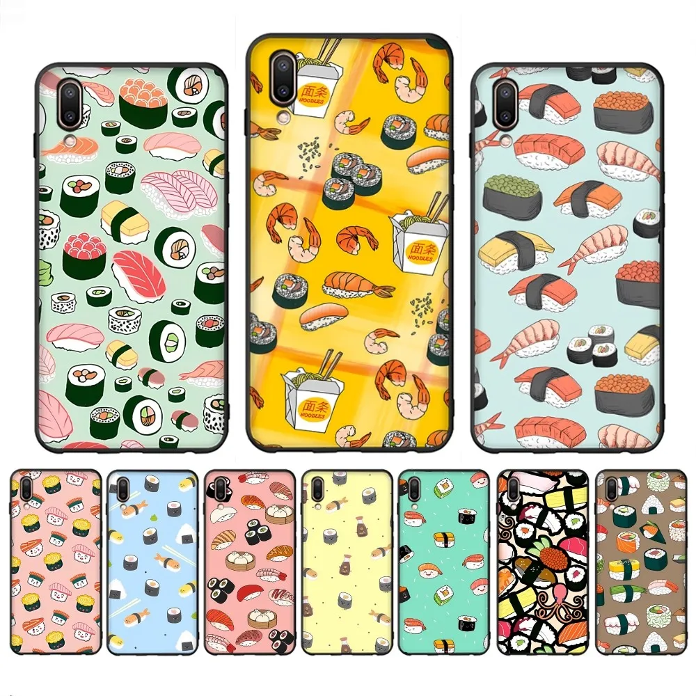 Food Sushi Phone Case For Redmi Note 4 X 5 A 6 7 8 T 9 9S 10 11 Pro 11S 11Epro PocoM3pro