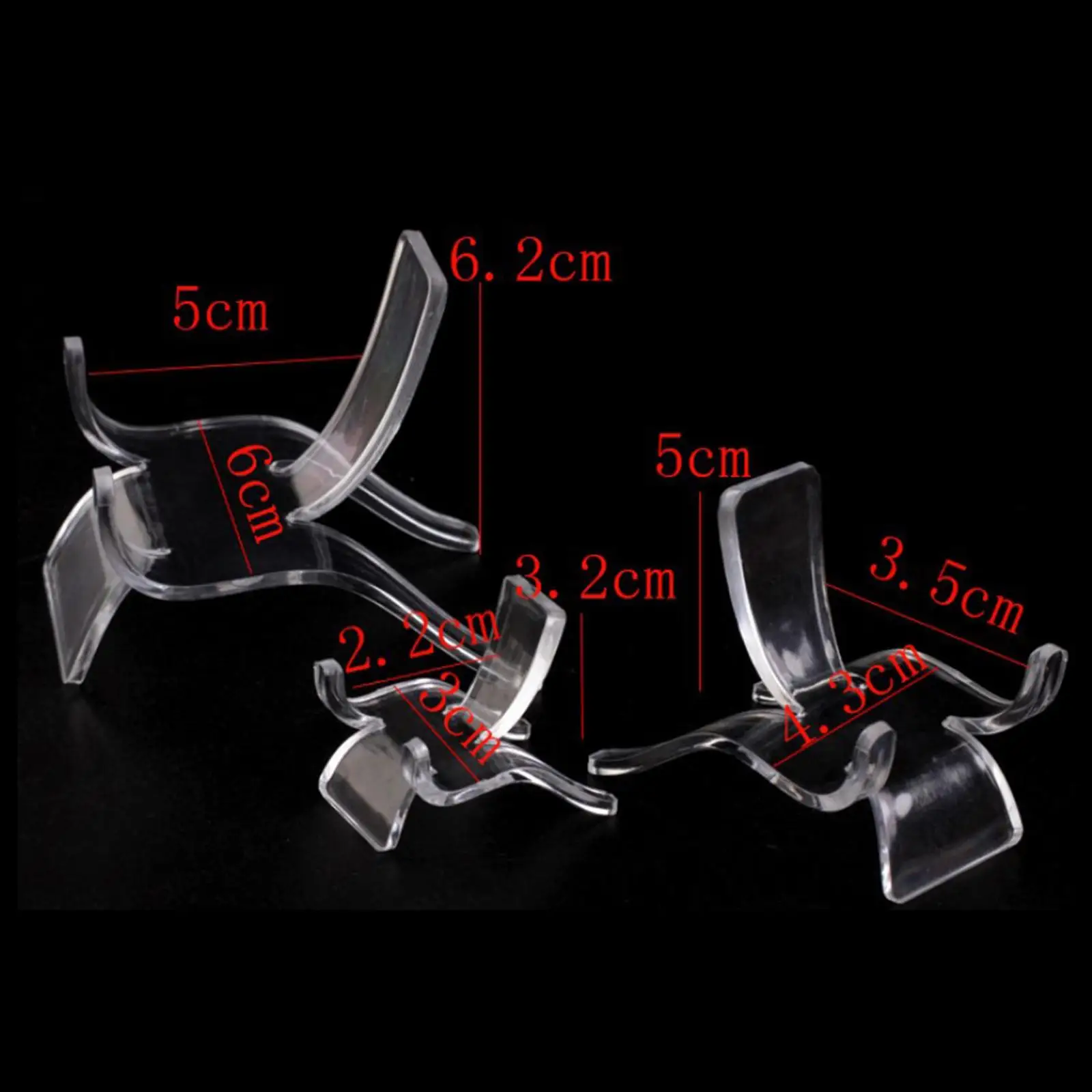 Acrylic Crystal Holder Rack Base Clear Display Stand for Stones Minerals Fossils Rock Specimens Decoration