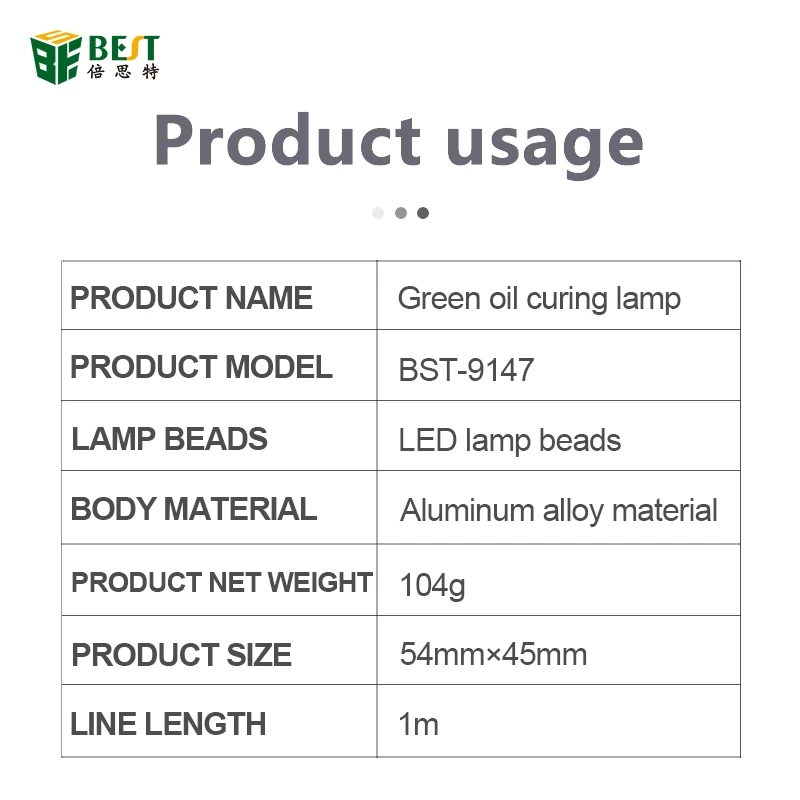 UV Glue Curing Lamp USB 5V LED Ultraviolet Green Oil Curing Purple Light For iPhone Circuit Board Mobile Phone Repair Tool