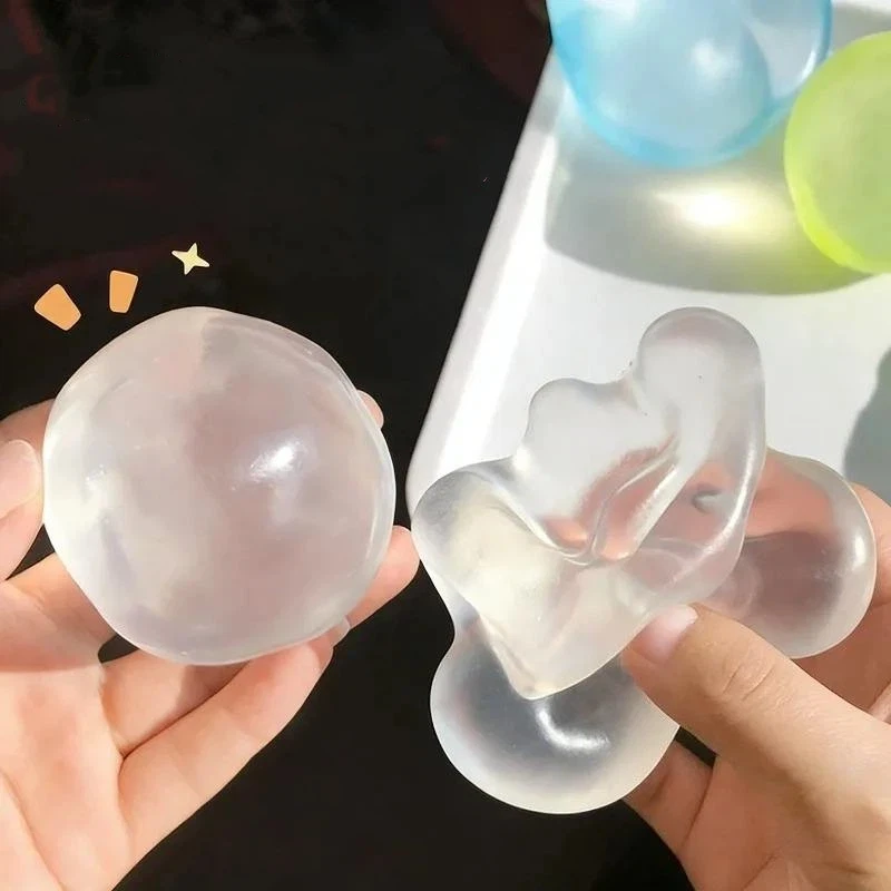 

1pcs Stress Ball Moldable Pearl Coconut Oil Squeeze Toy Slow Rising Decompression Sensory Toys For Adult