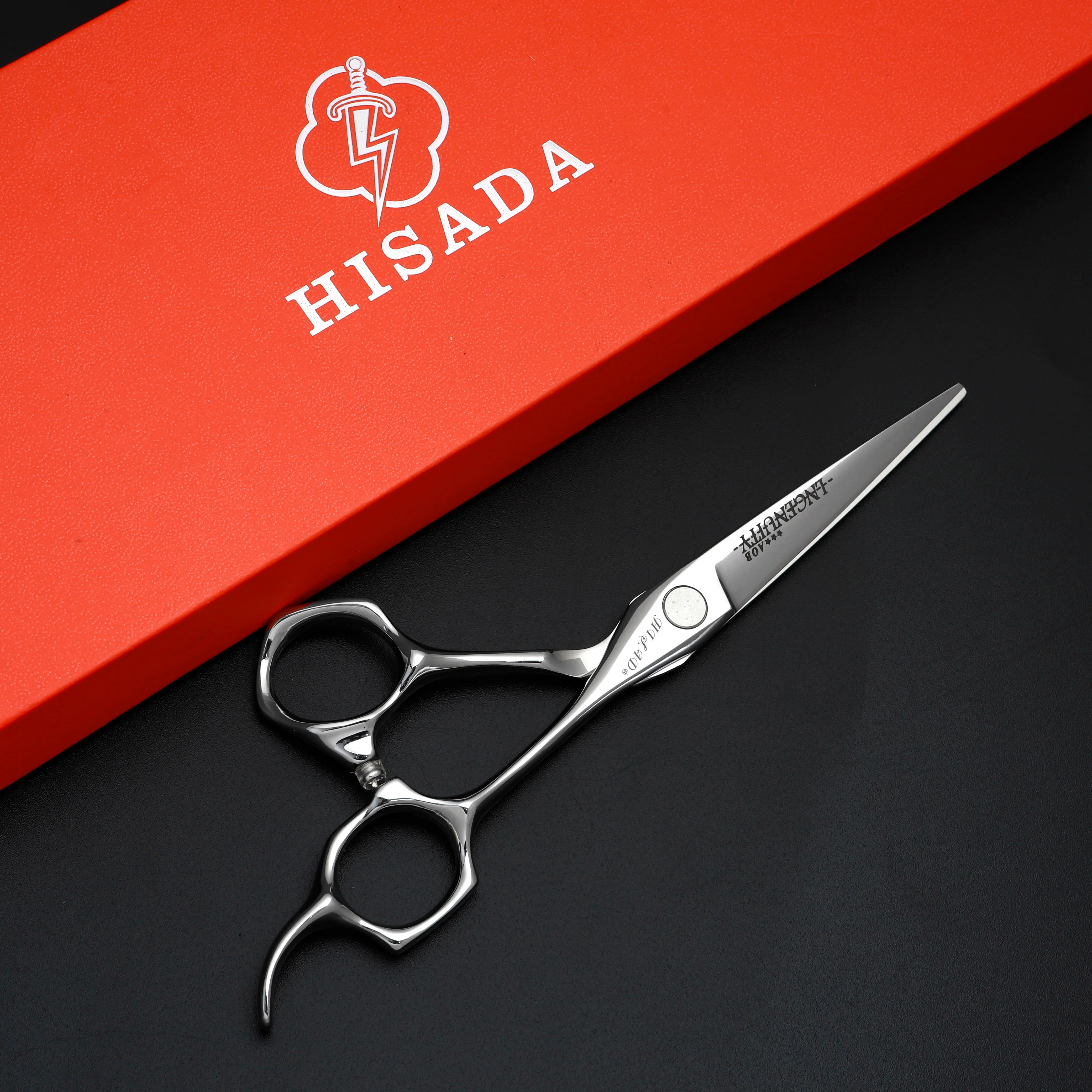 

HISADA Professional hair scissors Barber Shop hair scissors 5.5/6.0/inch Scissors CNC precision machining Made of VG10 material