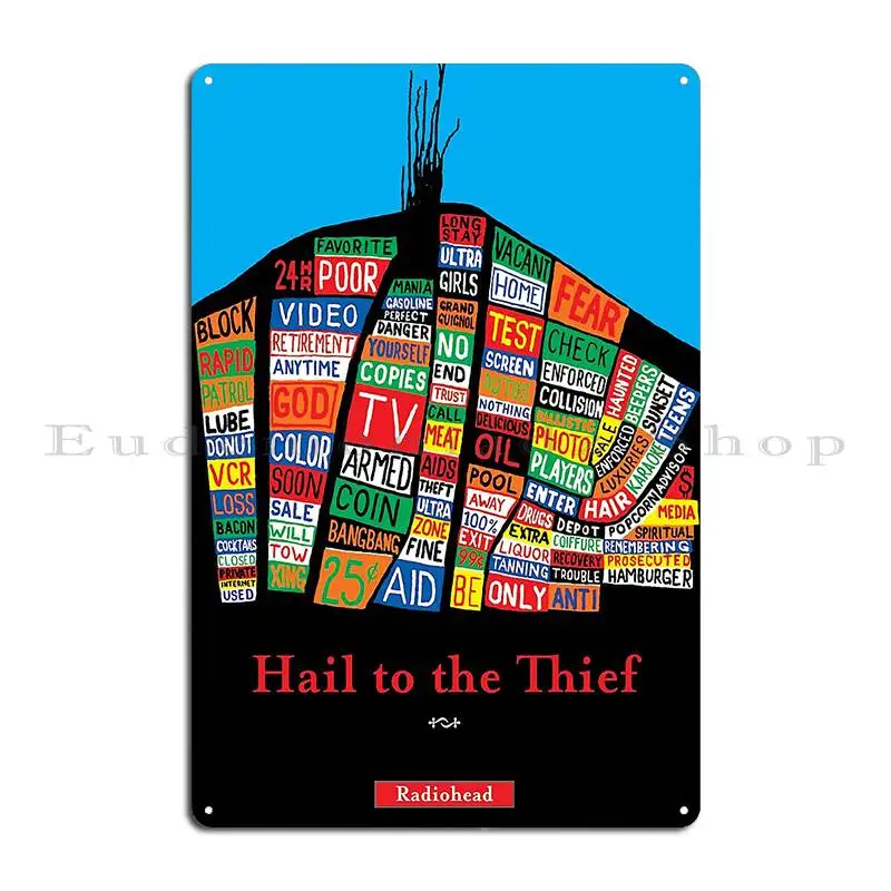 First Hail To The Thief Poster Metal Plaque Club Bar Home Iron Cave Classic Tin Sign Poster