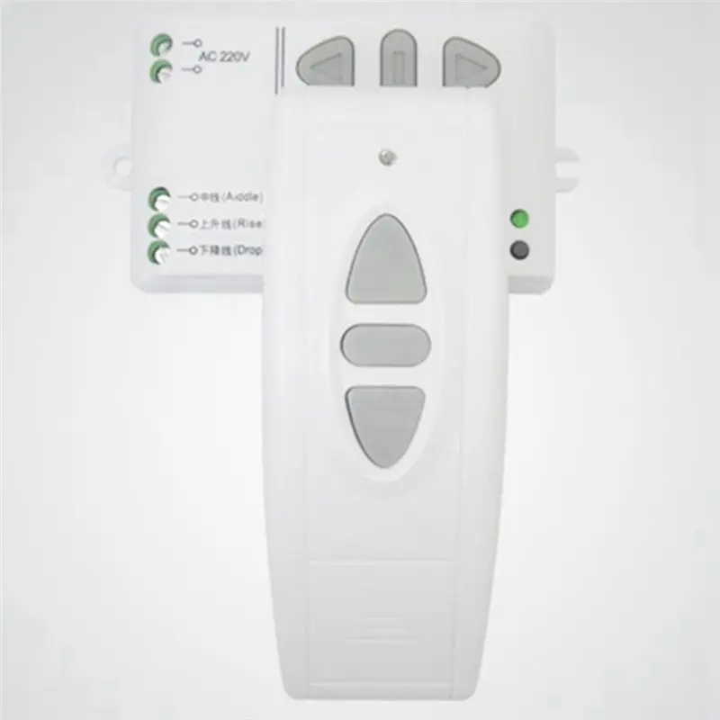 ABKN-10X JW-T02 AC 220V Motor Remote Control Switch UP Down Stop Tubular Motor Controller Forward Reverse TX RX Latched