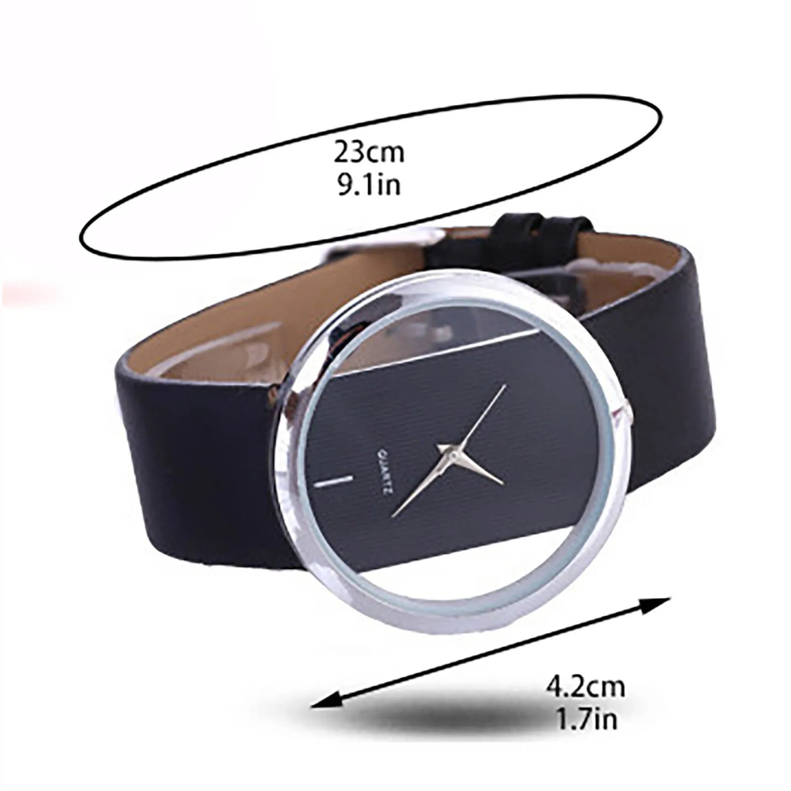 women Quartz Watch business watch For Women Simple Casual Fashion Round Hollow Out Watches Dainty leather wristband reloj mujer