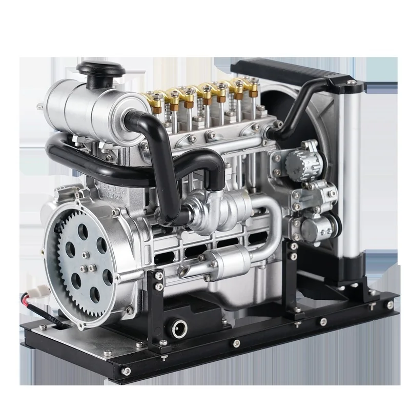 DM115 Mini Four-Cylinder Diesel Engine Metal Mechanical Model Kit DIY 3D Assembly Science Learning Toy