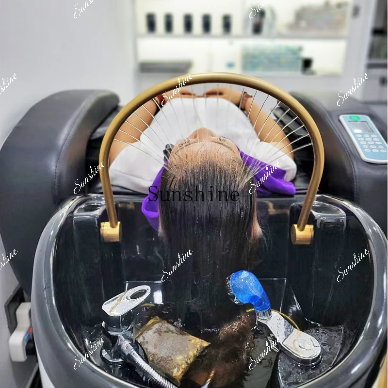Automatic massage bed barber shop special hair salon Thai beauty salon fumigation bed TF