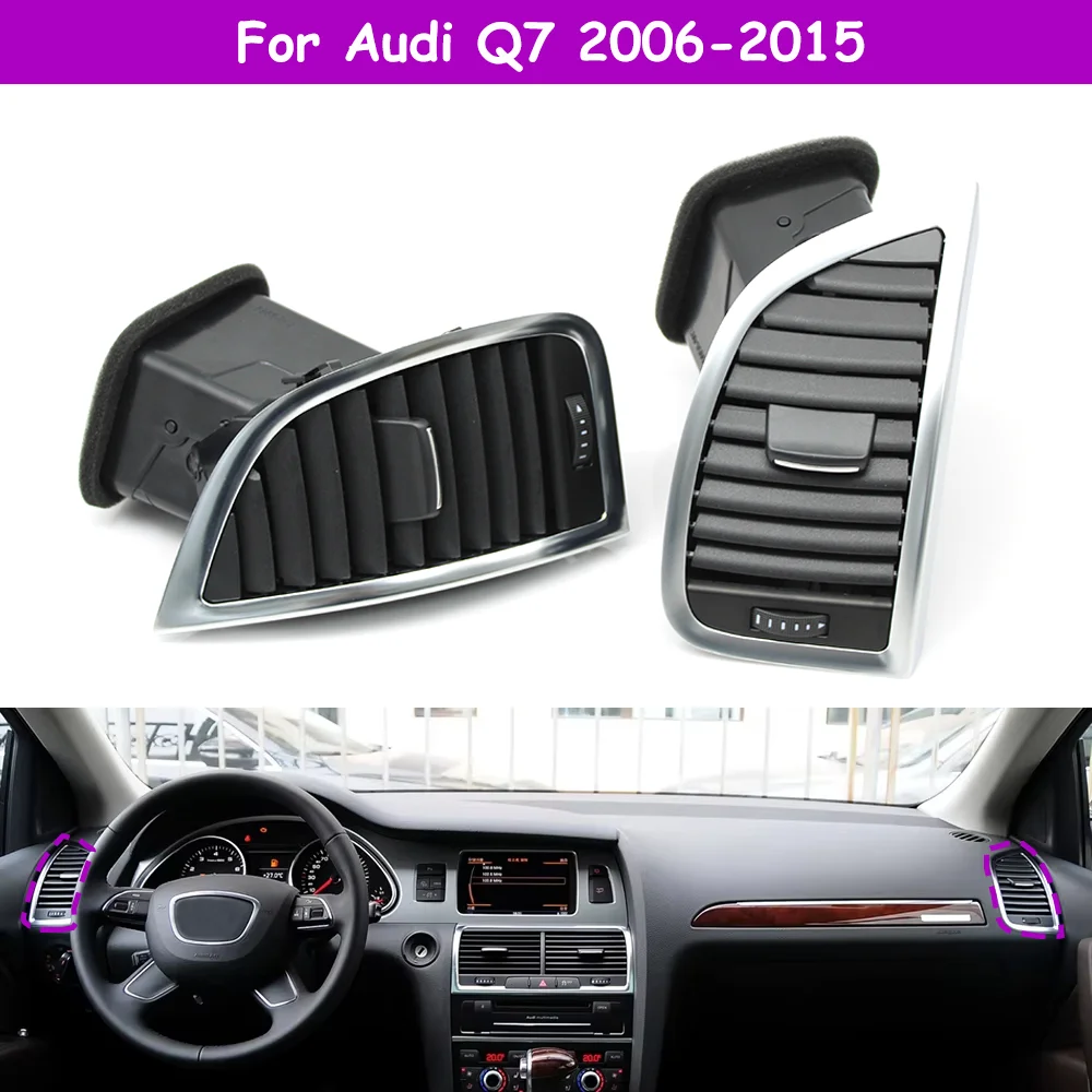 LHD RHD Q7 Car Front Dashboard Left Right Air Conditioning AC Vent Grille Outlet Assembly For Audi 2006-2015 4L0820901 4L0820902