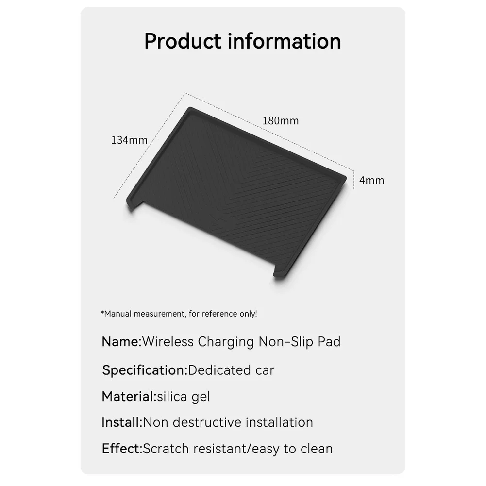 Wireless Charging Pad for Renault For Dacia Duster 2025 2026 Center Console with Anti Slip Silicone Mat for Seamless Charging