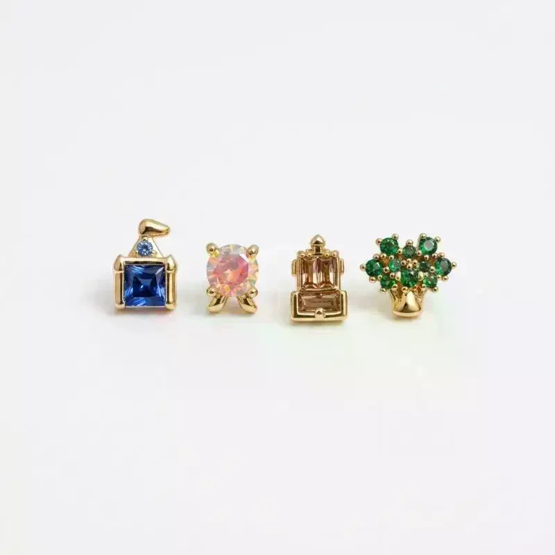 /HTF/Exquisite Cute Amusement Park Stud Earrings For Women Girls Fashion Party Birthday Jewelry Gift New
