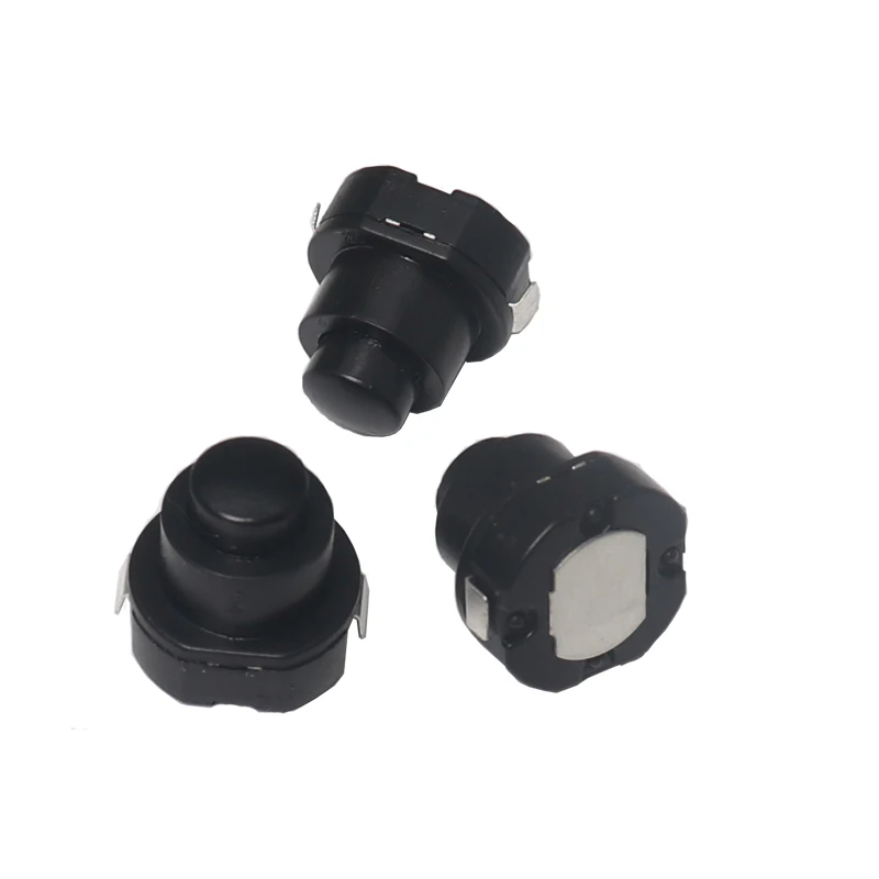 1010X Small Circular Flashlight Switch Power Supply Button Switch KAN-10A Self-Locking Button Push Button Switch ON-OF