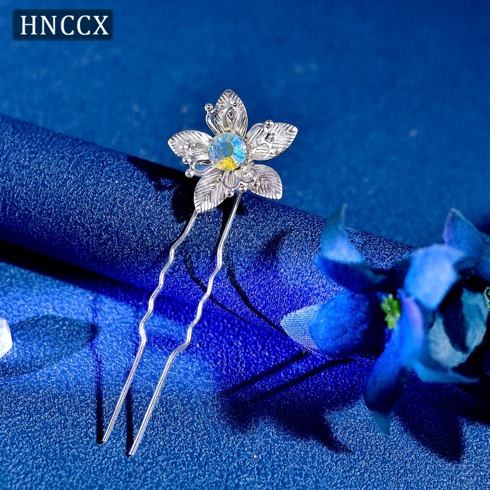 

HNCCX Bridal U-shaped Clips Headwear Wedding Barrette Hairpins Rhinestone Women Hairstyle Design Tools Hair Accessories CP775