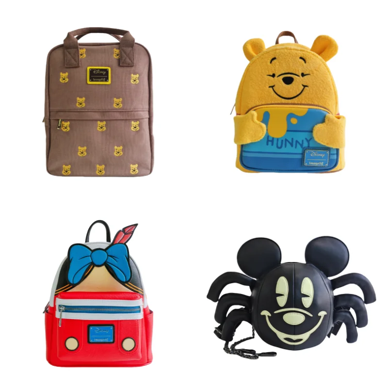 Miniso Backpack Children's Travel Bag Disneyland Cartoon Characters Three-dimensional Mickey Bag Boys and Girls Holiday Gift