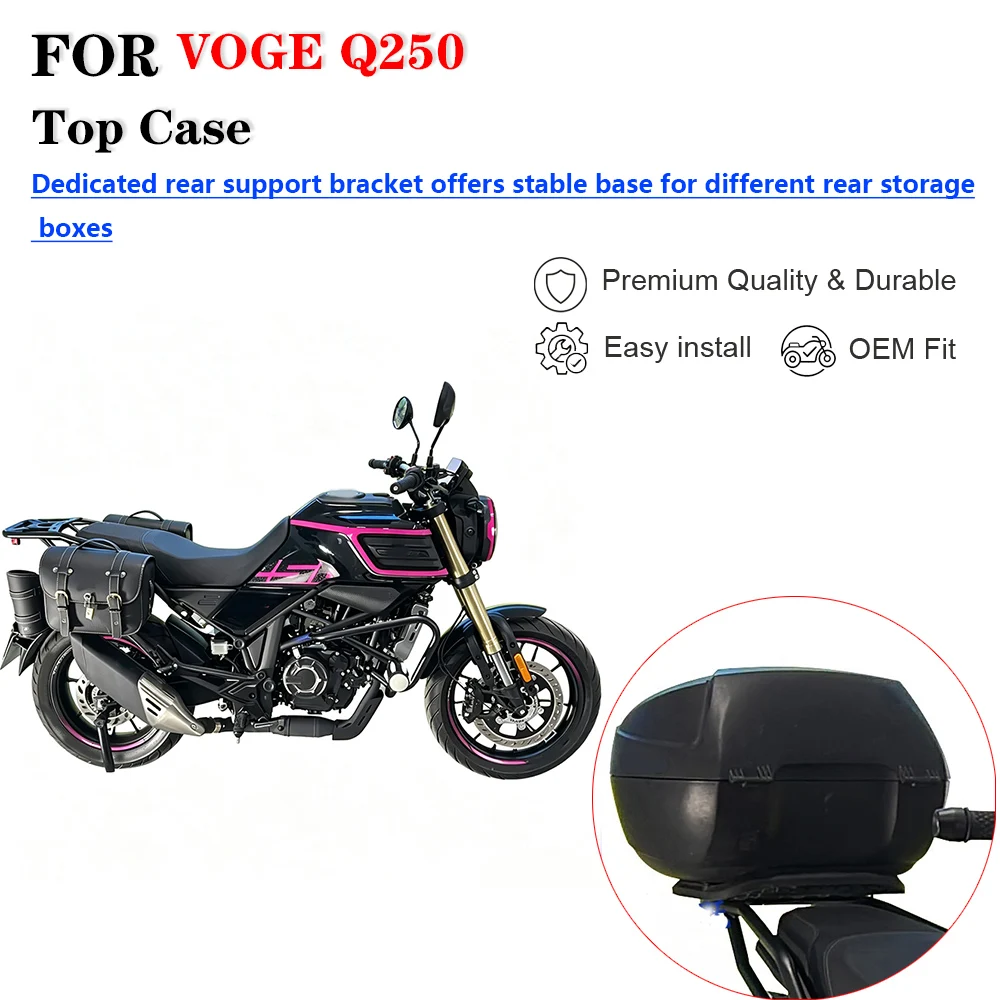 For VOGE Q250 LX250‑19 Motorcycle Rear Luggage Rack Storage Box Support Bracket Modification Accessories