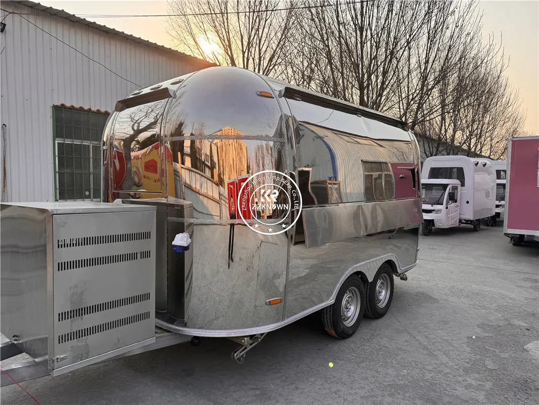 Alko Airstream Snack Food Trailer Concession Fully Equipped Mobile Snack Food Cart Truck with Full Kitchen DOT CE VIN