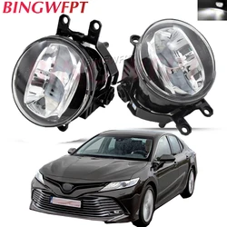 2 X Fog Light Car LED Fog Driving Lamp For Toyota Corolla RAV4 C-HR Aygo Yaris Tacoma Camry Sienna Avalon Prius Tundra Estima