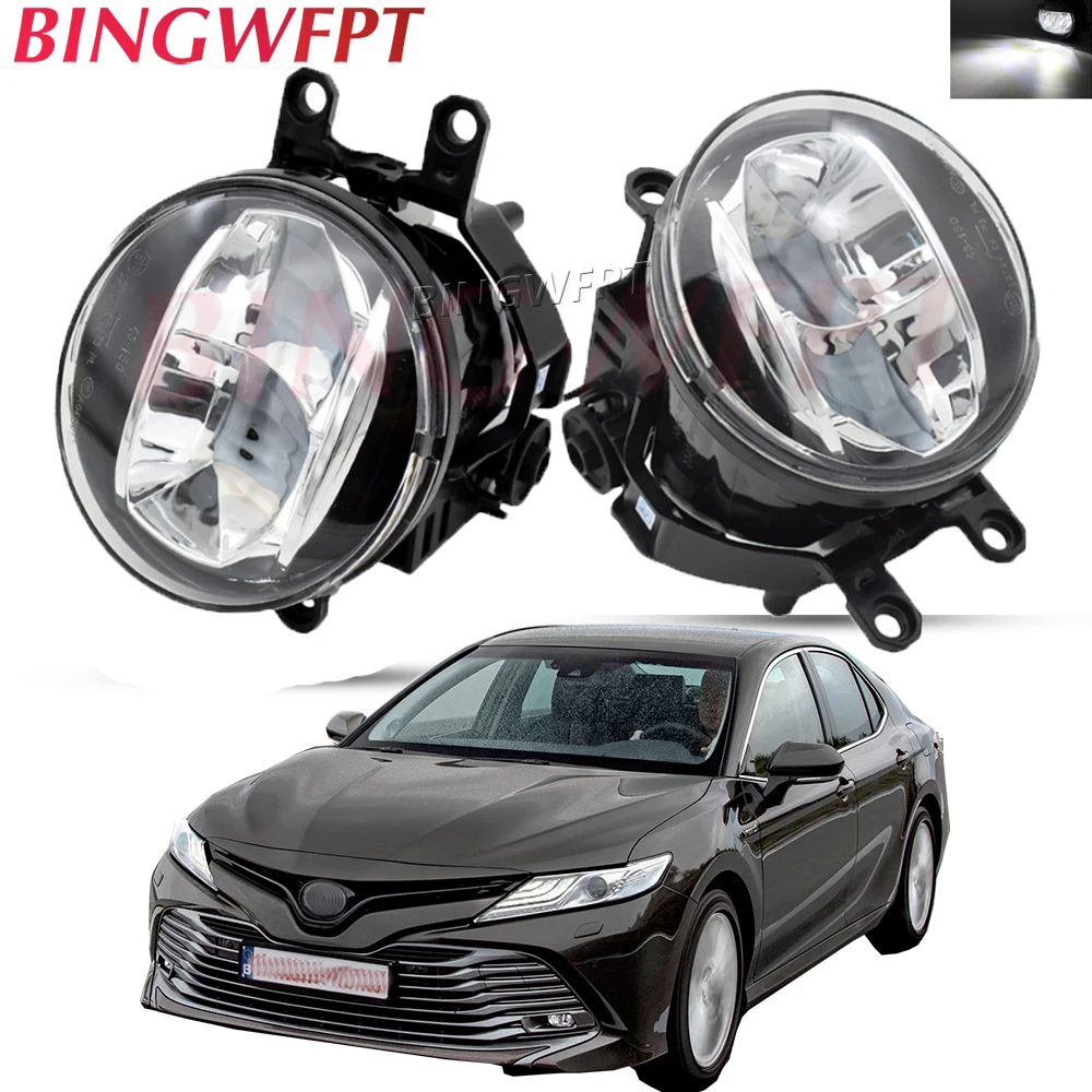 2 X Samochodowe światło przeciwmgielne LED do Toyota Corolla RAV4 C-HR Aygo Yaris Tacoma Camry Sienna Avalon Prius Tundra Estima