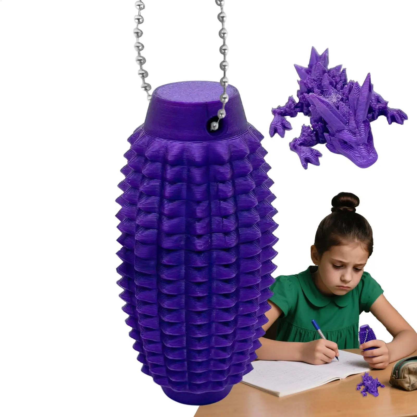 

Spiky Fidget Pocket Mini Fidget Toy для взрослых с 3D принтом, успокаивающий портативный Spiky Charm, антистресс для взрослых, подростков, школы