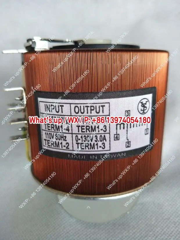 Taiwan Dayi Xing single-phase autotransformer copper wire voltage regulator 0-110V, 0-130V 3A