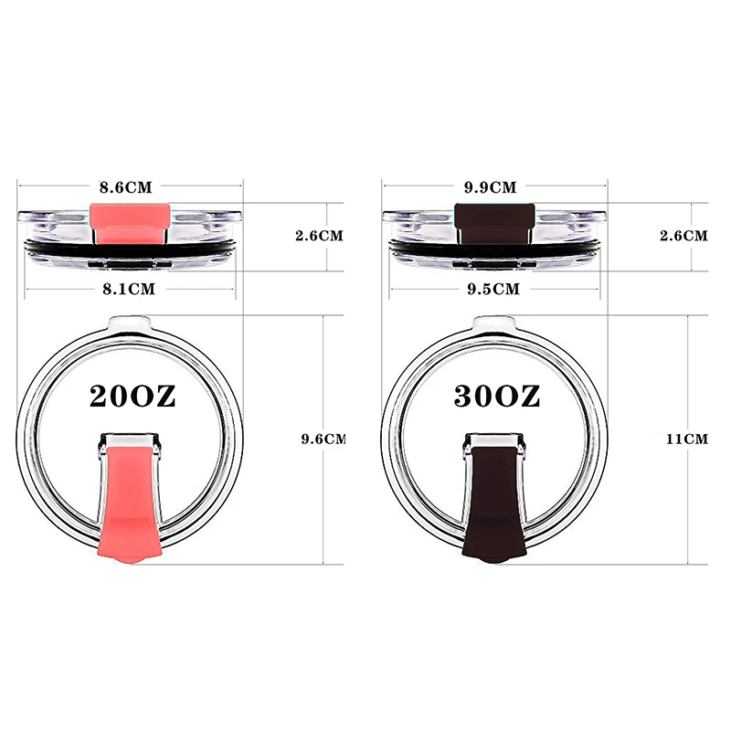1 szt. Pokrywka odporna na zalanie na 20 i 30 uncji Yeti pasuje do kubka Więcej wymiennych pokrywek kubków odporne na zalanie Drop Shopping