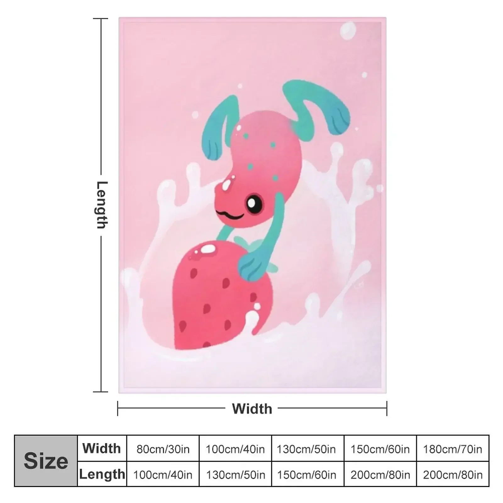 Strawberry poison milk 1 Throw Blanket Sleeping Bag Blankets For Baby Personalized Gift Blankets