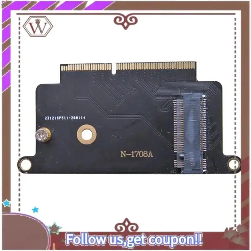 Latest 2X M.2 NGFF M-Key NVME SSD Convert Card Fit For  Pro 2016 2017 13 INCH A1708 A1707 A1706