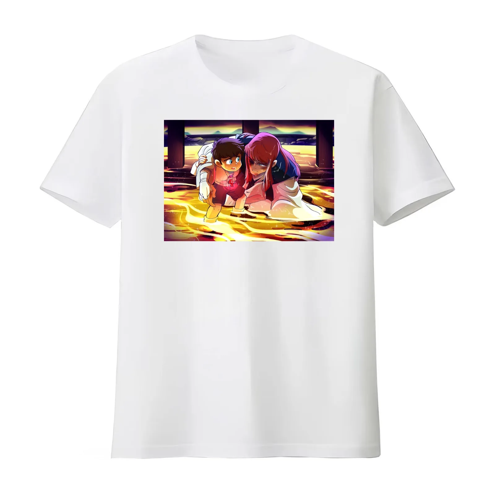 Ronin Warriors: Good Ending for Anubis T-Shirt Summer Casual Cotton Tee Oversized Streetwear Tops Vintage Graphic Print