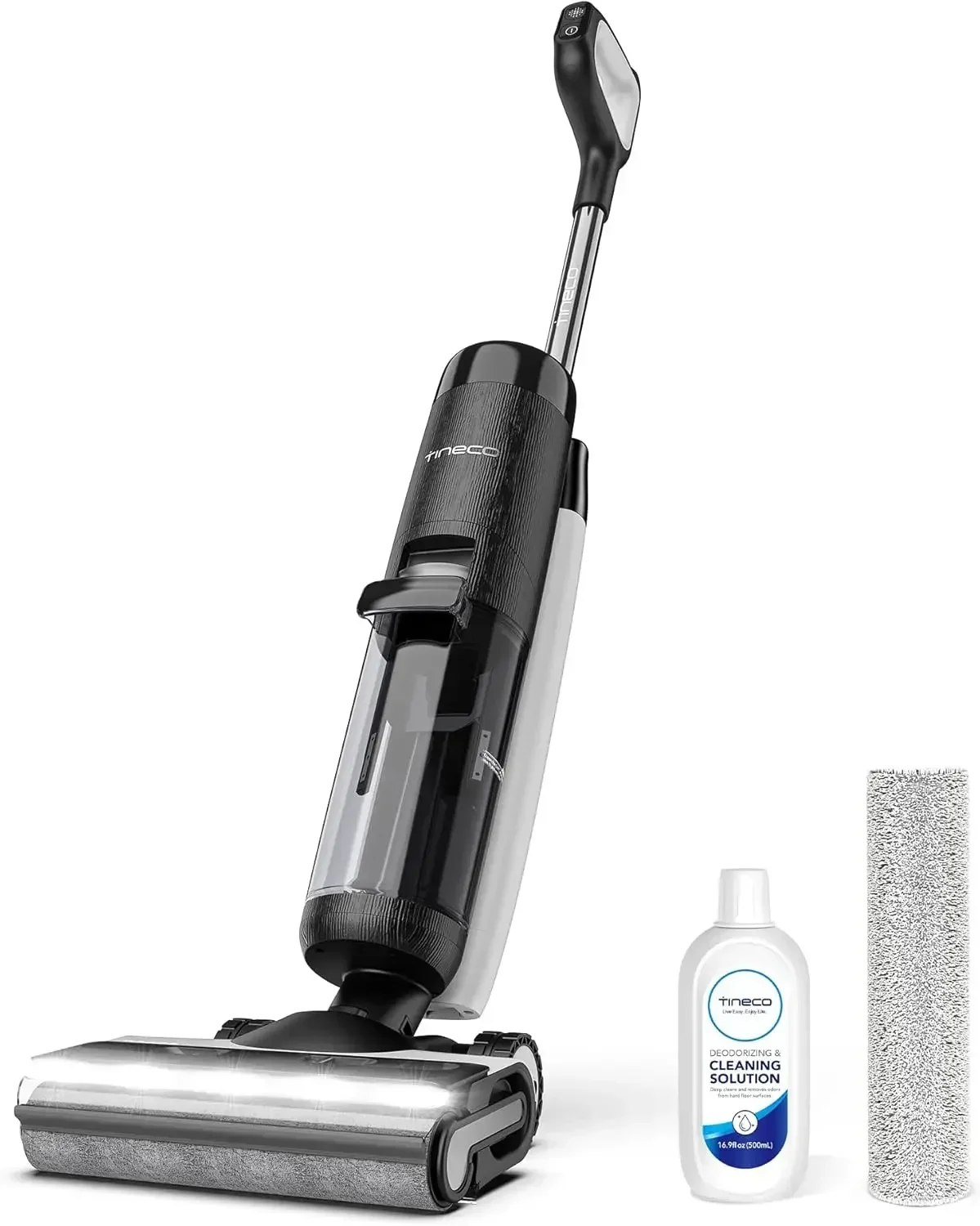 Smart Floor Cleaner Mop for Hard Floors, Long Run Time, Dual-Sided Edge Cleaning, Self-Cleaning, Centrifugal Drying Process