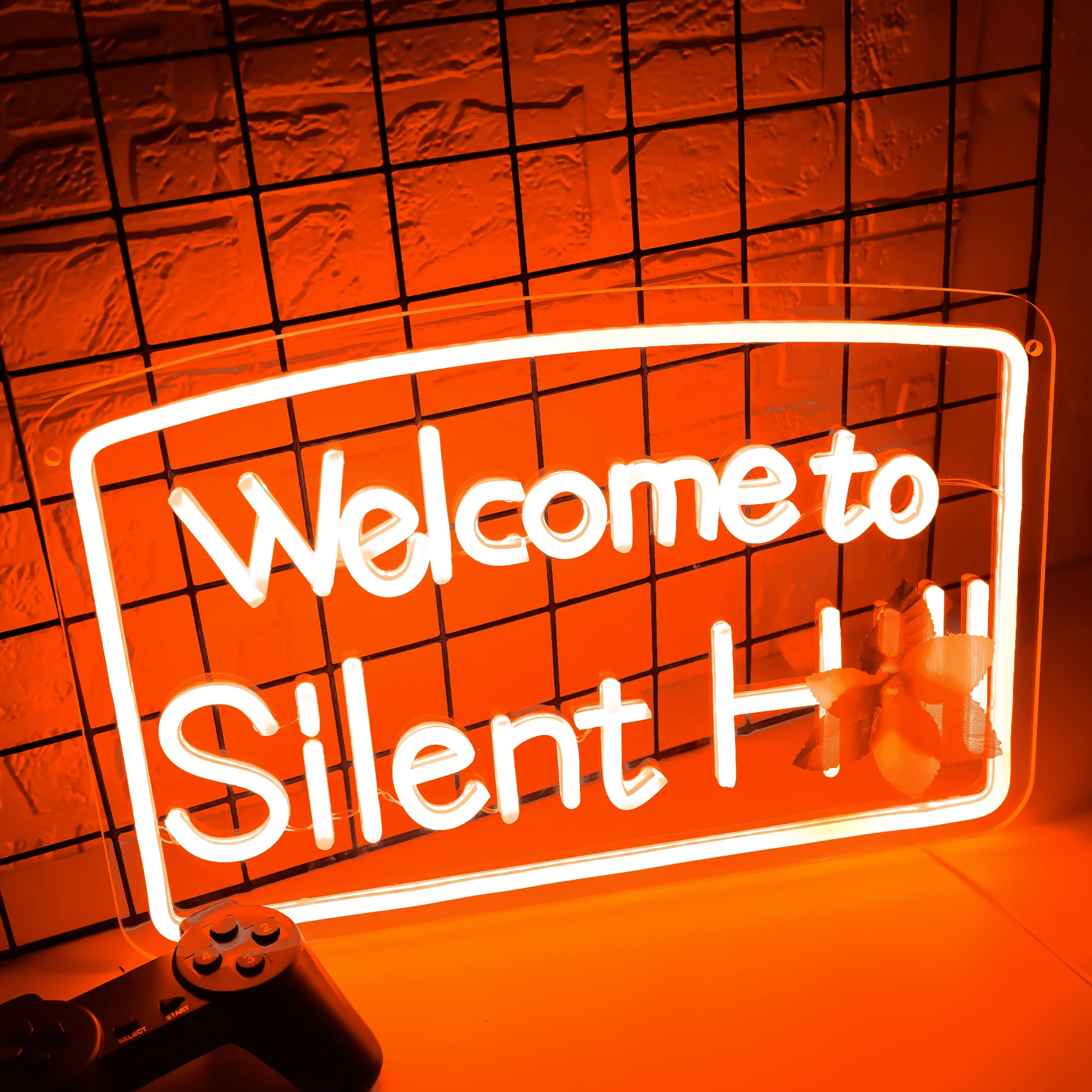 Hill Neon Signs for Horror Wall Decor LED Hill Neon Lights fo Games Fans Birthday Christmas Unique Gift For Hill Game Fans
