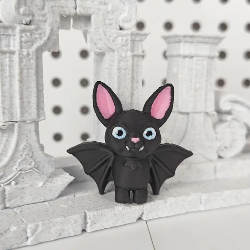New【1/3/5Pcs Car Ornament Upside-Down Bat Statue Suitable For Home Desktop Decoration And Office Desk Display】