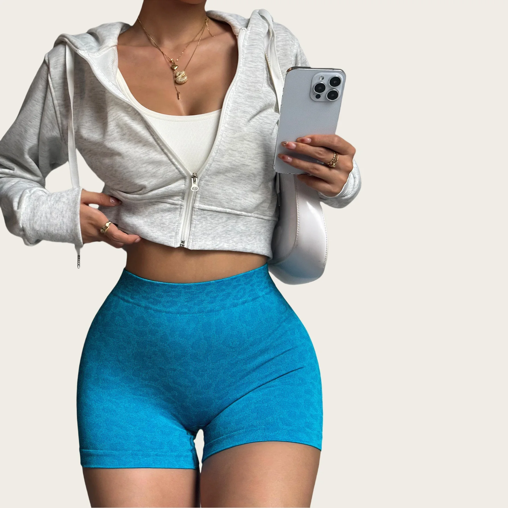 

High waist, belly, leopard print three-point pants, peach buttocks, European and American buttocks, slim fit, outside wear, brea