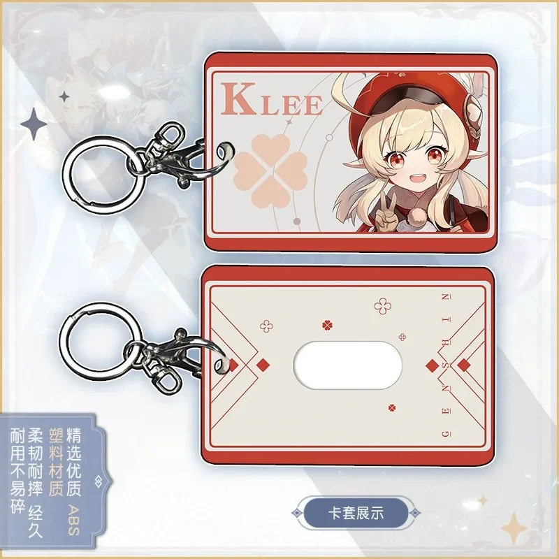 

Anime Genshin Impact Kaedehara Kazuha Keqing Hu Tao Cosplay meal card keychain pendant Gift