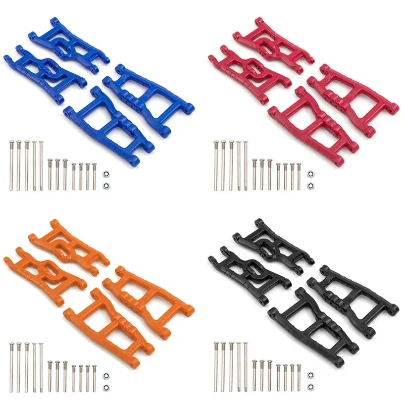 RC Nylon Front and Rear Suspension Arm Set for 1/10 Traxxas Slash 2WD VXL Nitro Slash Rustler F-150 Raptor RC Car Upgrades Parts