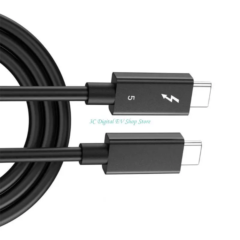 E74D Thunderbolt5 Data Cable 120Gbps Fast Speed Transfer Supports 8K 60Hz Double Screen Expansion and Up to 540Hz Rate