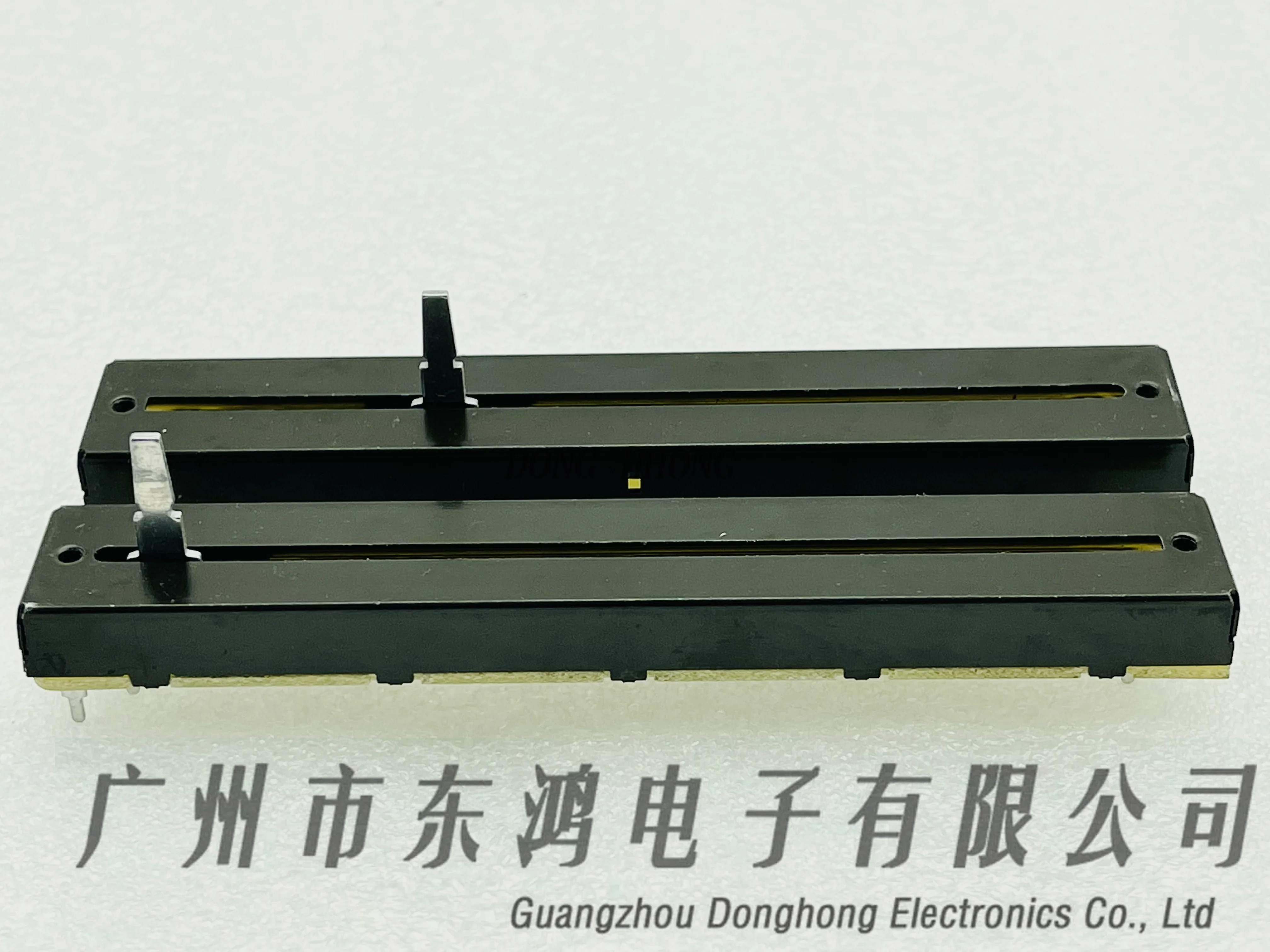 1PCS  Guide dual direct slide potentiometer 128mm mixing table B10K×2 axis length 15MM