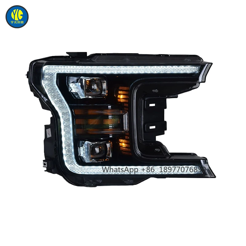 

For Ford Ranger Raptor 2018 2020 Car Accessories F150 LED Headlight US Version Headlamp Upgraded LTD Style Head Lamp Light