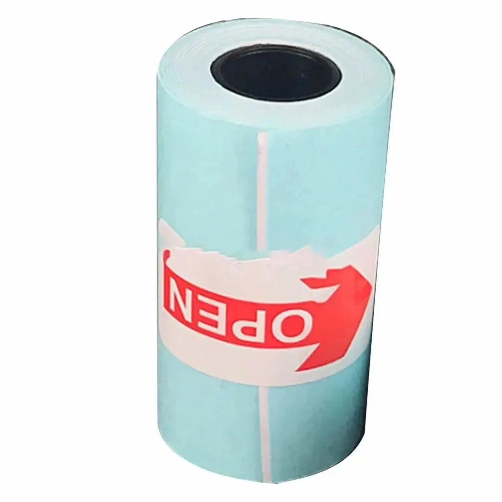 3 Roll Printable Sticker Paper Roll Direct Thermal Paper with Self-adhesive 57*30mm for PeriPage A6 Pocket Thermal Printer