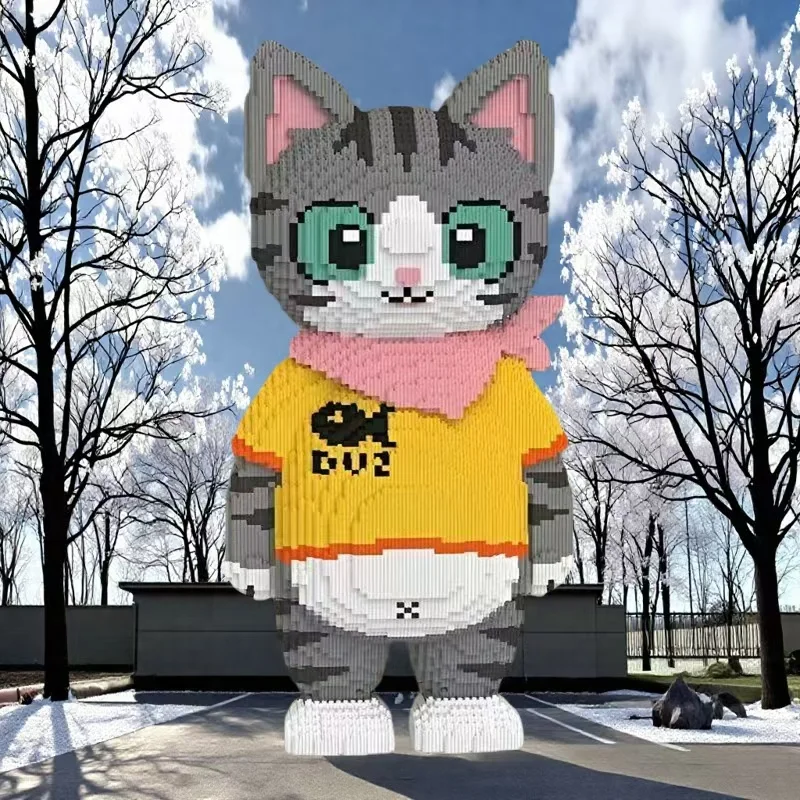 

16583-Piece Fat Cat Building Blocks - Creative DIY Assembly Toys for Adults and Youth, Perfect Holiday and Birthday Gifts, Party Games, Office and Home Decoration