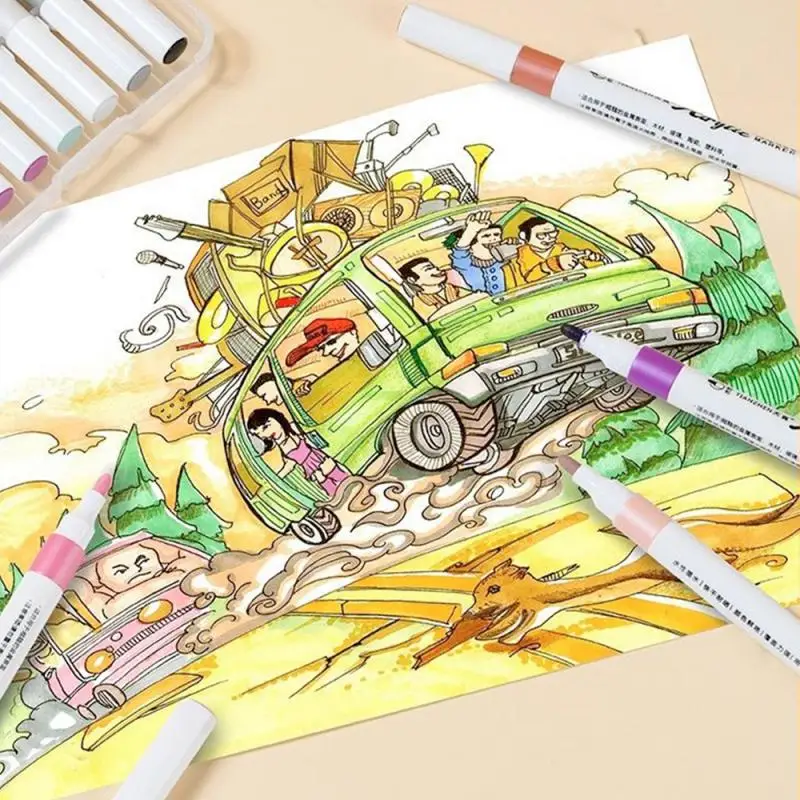 12-80 цветов, акриловый маркер, набор для рисования камнями для детей, набор ручек для рисования камнями, керамика, стекло, дерево, сделай сам, ремесла, товары для рукоделия