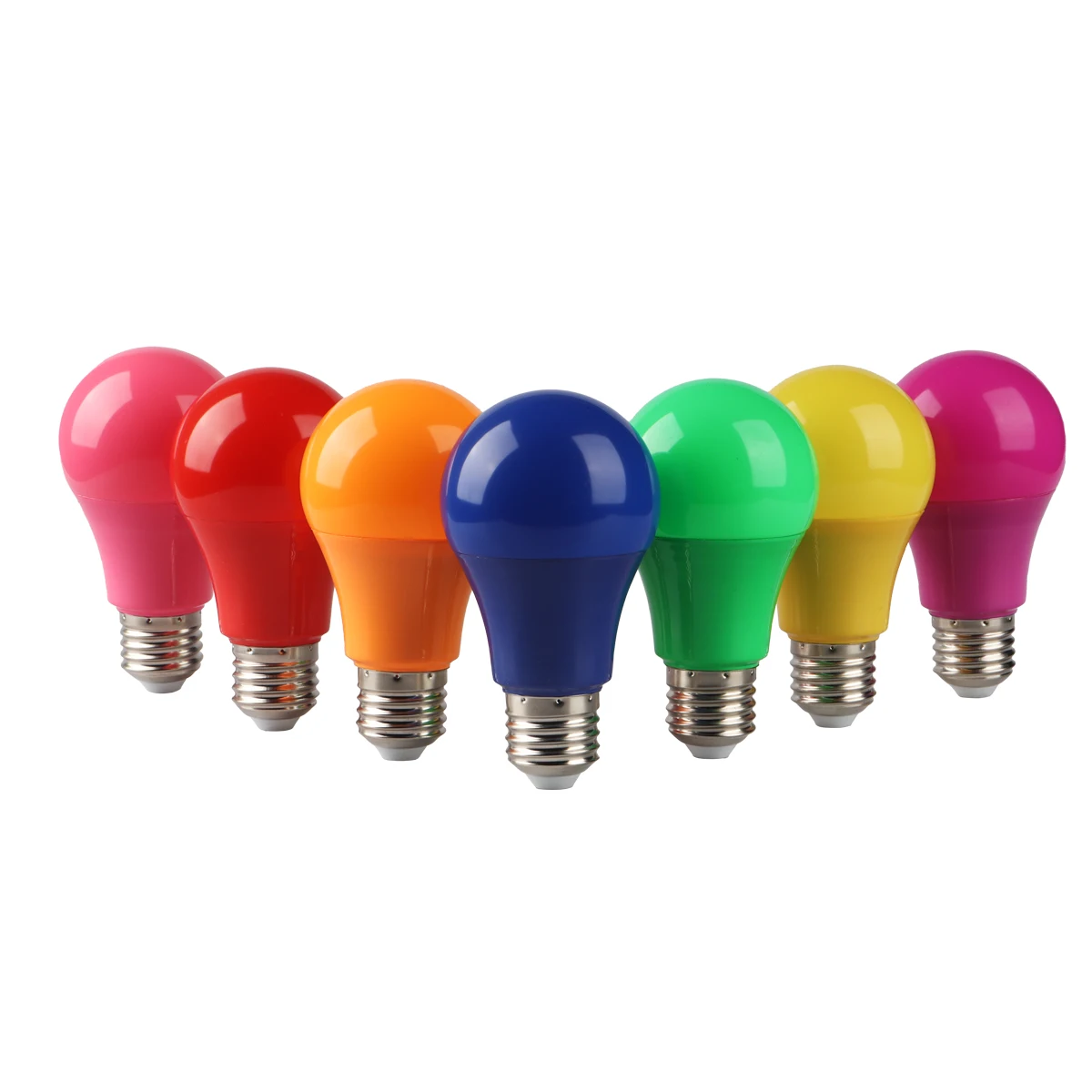 LED bunte Glühbirne Lampe E27 B22 Sockel 8W AC 240-V Taschenlampe A60 7 Farben sind Licht für Indoor, Festival Dekoration verfügbar