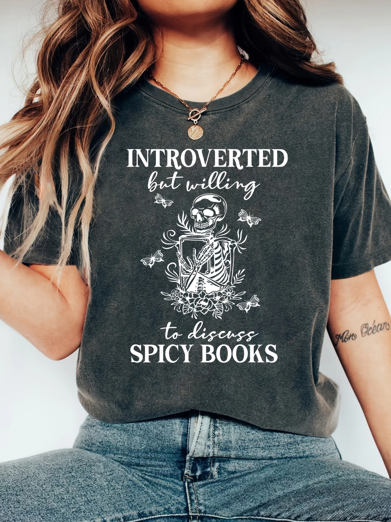 Dark romance novel reader T-shirt, may be reading romance novel reader women's T-shirt, romance novel reader